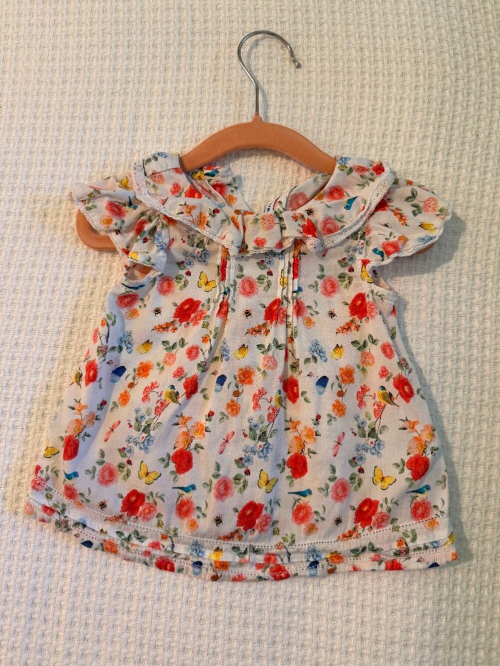 Baby Girl summer blouse, natural fibers